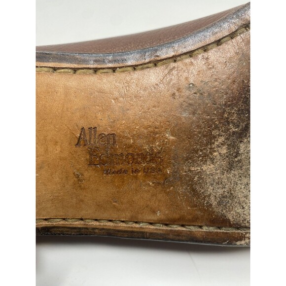 Allen Edmonds Shoes Mens Size 9.5D Brown Leather Tassel Loafers Dress Made USA main image 8